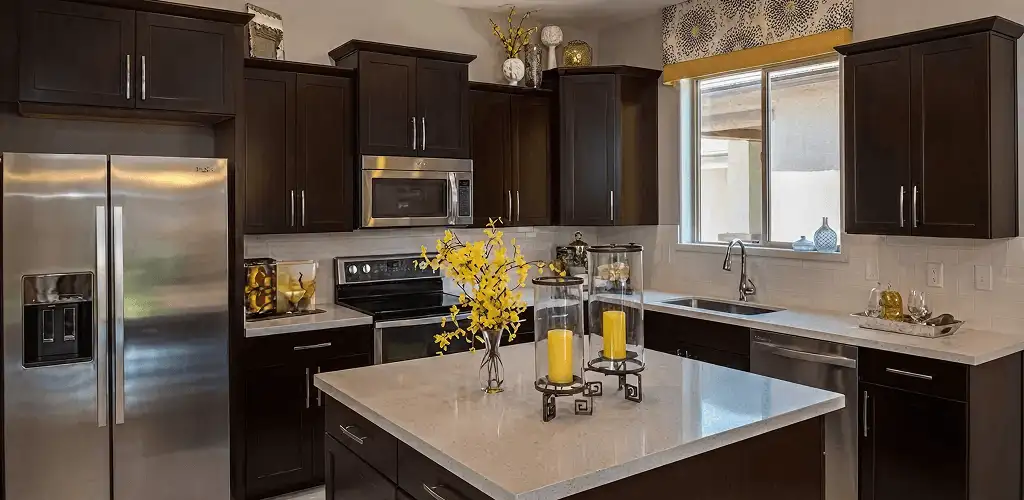 Cabinet painting results with freshly painted kitchen cabinets in Chattanooga, TN