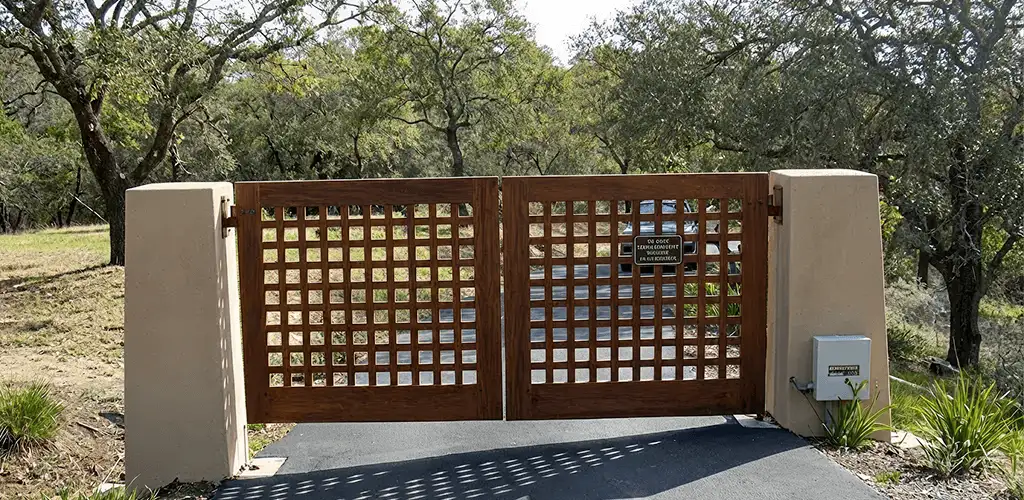 Driveway gate installation for a residential property in Chattanooga, TN
