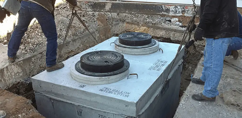 Grease trap installation for a commercial property drainage system in Chattanooga, TN